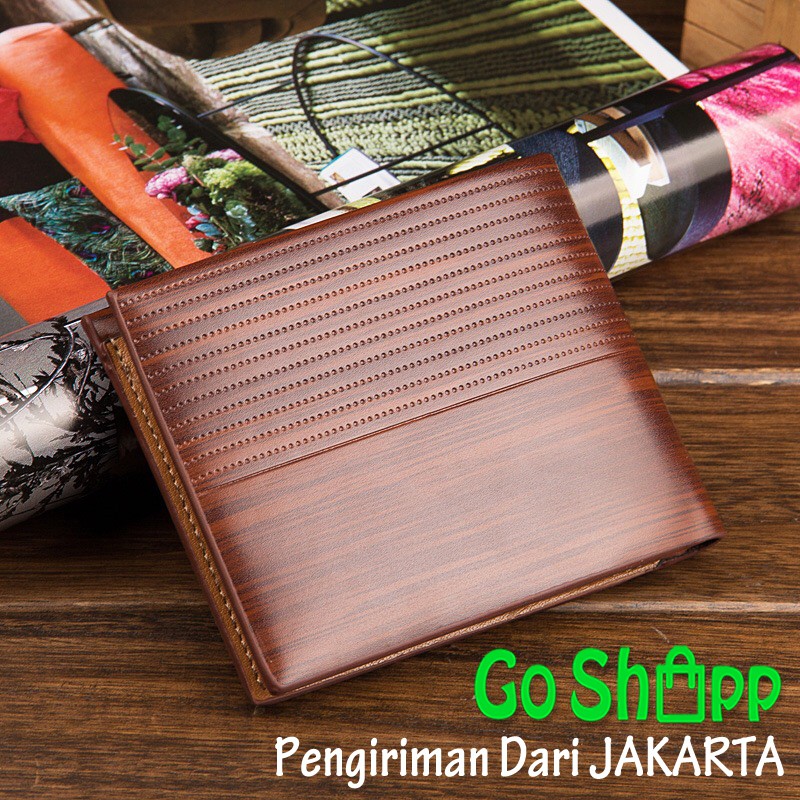 Dompet Baellerry Original Cowok Kulit Premium Import - Dompet Baellery Lipat Garis [BL02]