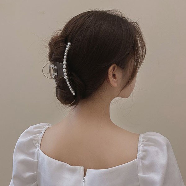 jepit rambut mutiara pearl hairclip jje057 {4d1}