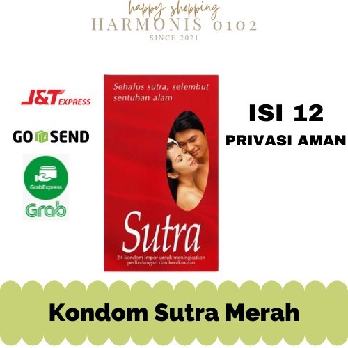 Kondom Sutra Merah ISI 12 PCS ORIGINAL - Condom Sutra 12 - Sutra Classic Merah Kuat Anti Bocor (COD)