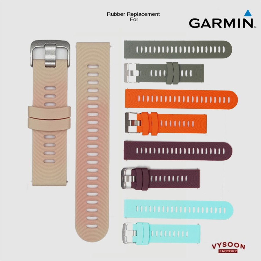 Strap Rubber Tali Karet Untuk Garmin Forerunner / Samsung / Vivoactive