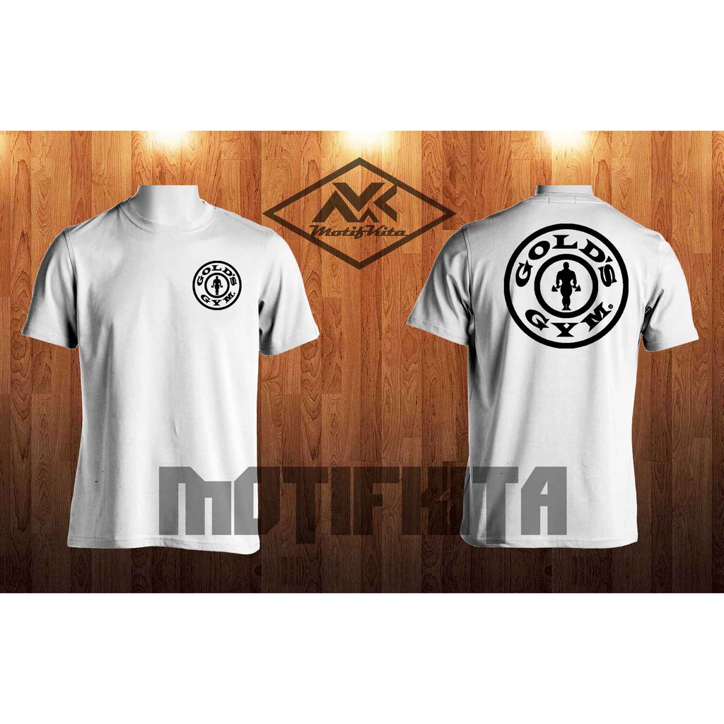 PREMIUM Kaos GOLD GYM GOLD'S GYM keren Pria &  MK01