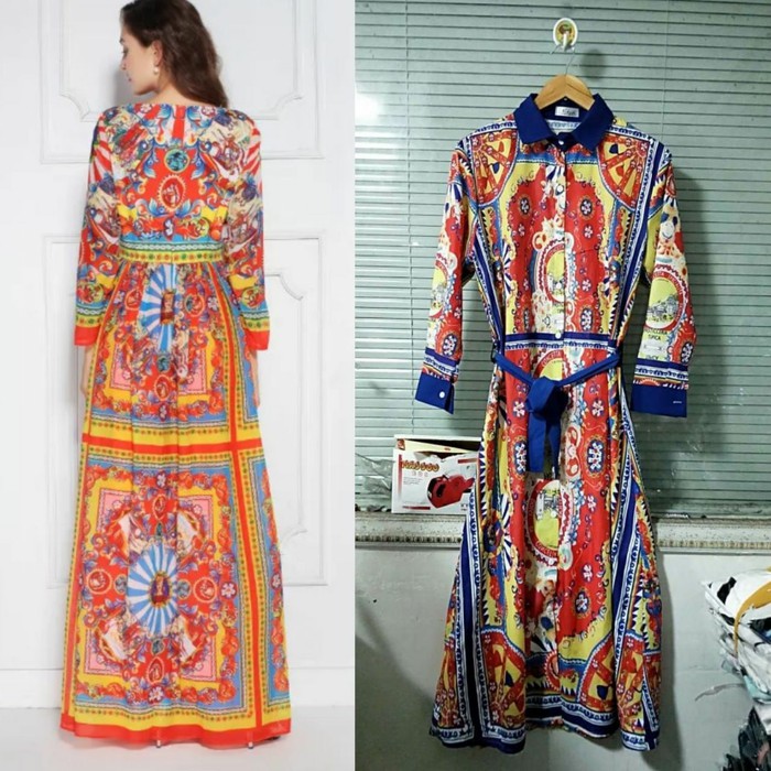 Branded gucci* versace* gamis maxi dress premium import