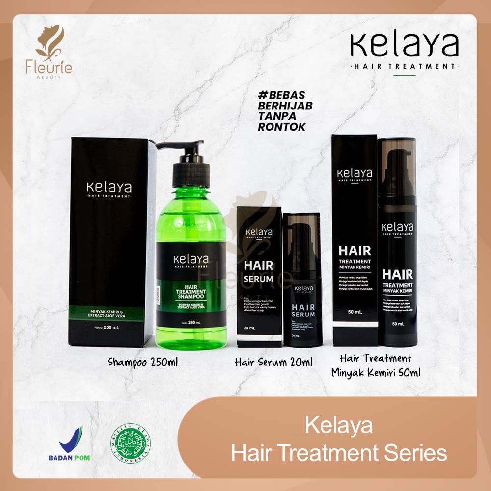 KELAYA Hair Treatment Hair Serum / Shampoo / Minyak Kemiri - Sampo Shampo Perawatan Rambut Rusak Rontok Kulit Kepala Ketombe Original BPOM