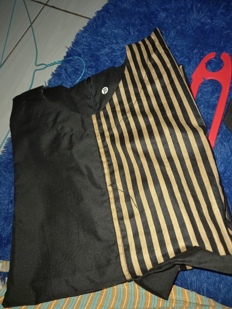 Tey-17 Batik Wanita Asj Sa Hrb026 Kenongo Kemeja Tosca Pendek