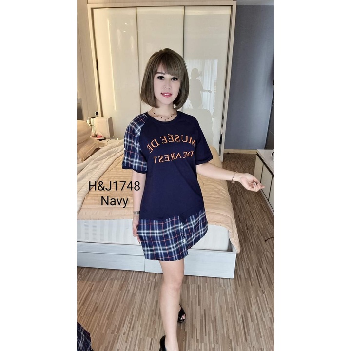 Dress h&j 1748 import bangkok bkk dress hnj hj