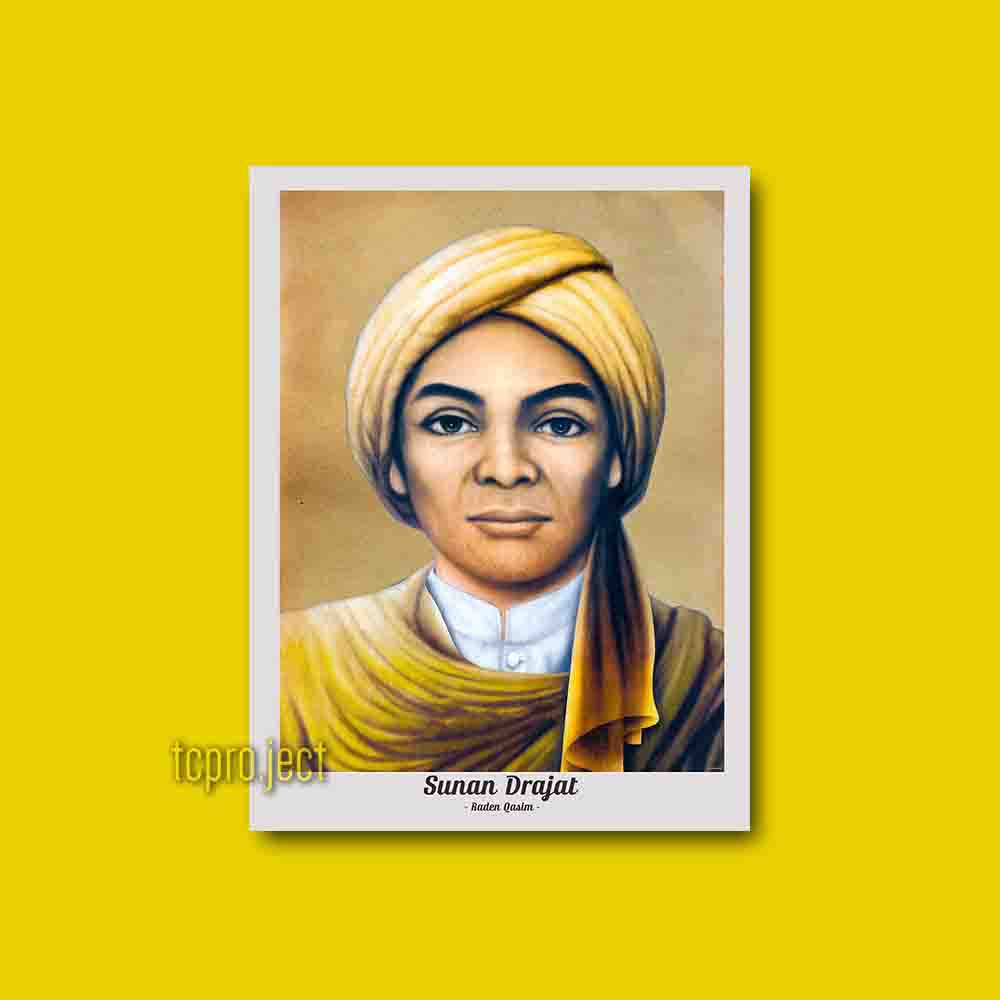 Sunan Drajat Wali Songo Poster - Dekorasi Hiasan Dinding Kayu