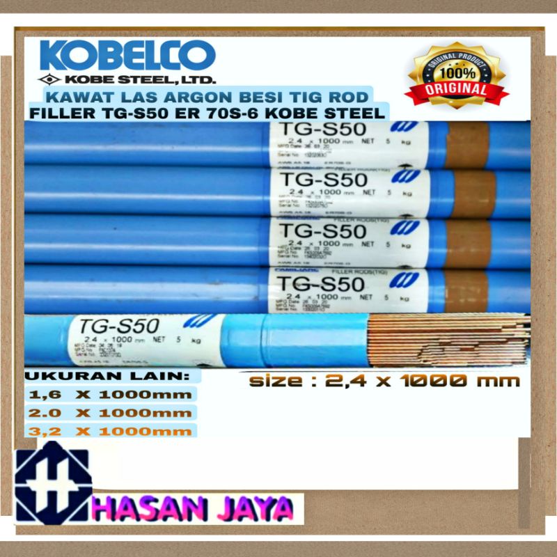 Jual Kawat Las TIG ROD FILLER Besi Carbon KOBELCO TGS50 Welding Rod
