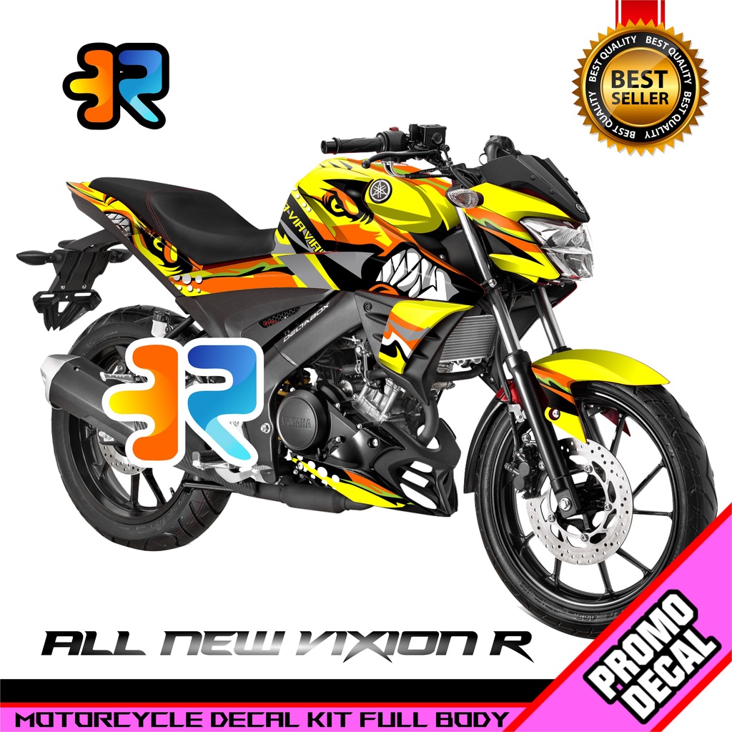 Stiker Decal Vixion R Full Body Variasi Desain SHARK 1