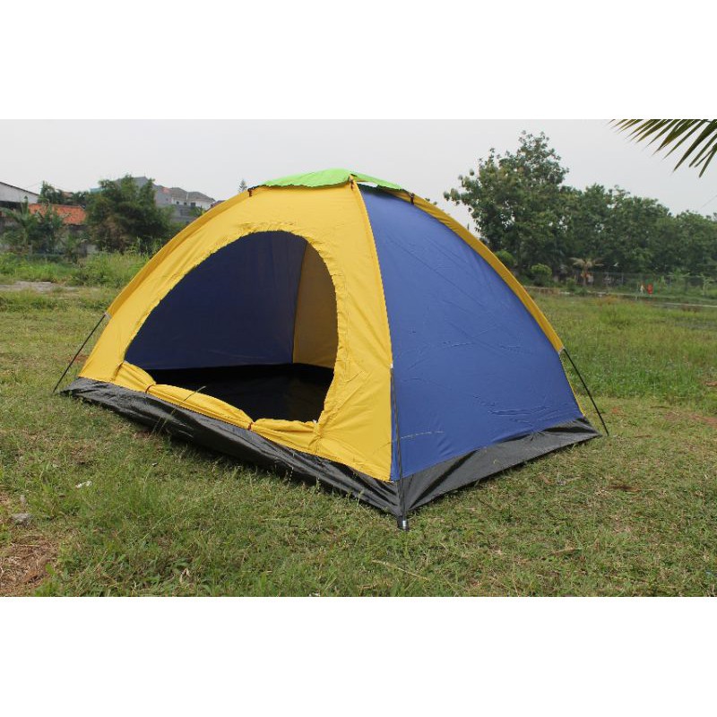 【COD】 Tenda Dome 2/3 Orang Single Layer` 2P Anti Air Waterproof` Kemah Outdoor Camping Indoor 3P