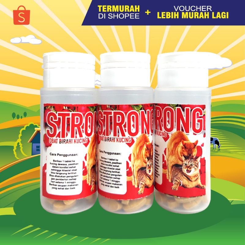 STRONG - Obat Birahi Kucing Jantan Betina Vitamin Kucing Kawin Obat Perangsang Kucing Jantan Vitamin Vitalitas Kucing