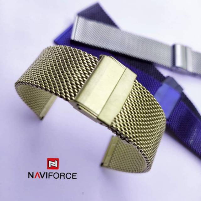 Strap Tali jam tangan Milanese Shark Mesh Naviforce NF 3007 20mm