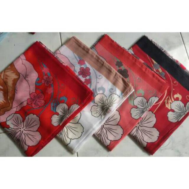 Jilbab segi empat motif 13 /voal umama