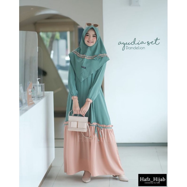 Gamis Set Dress Muslim Ayudia Series Original branded by Hafz hijab