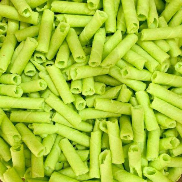 

Snack Cemilan Astor Kecil Kemasan Kaleng rasa Pandan Cream merek Bar