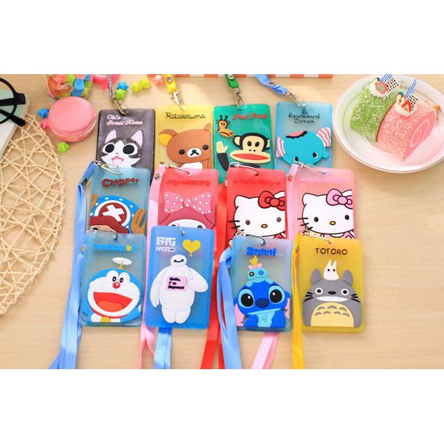

Tempat Kartu Id Card Case Kartun Disney Dengan Tali Stk002 - Rilakuma Kuning