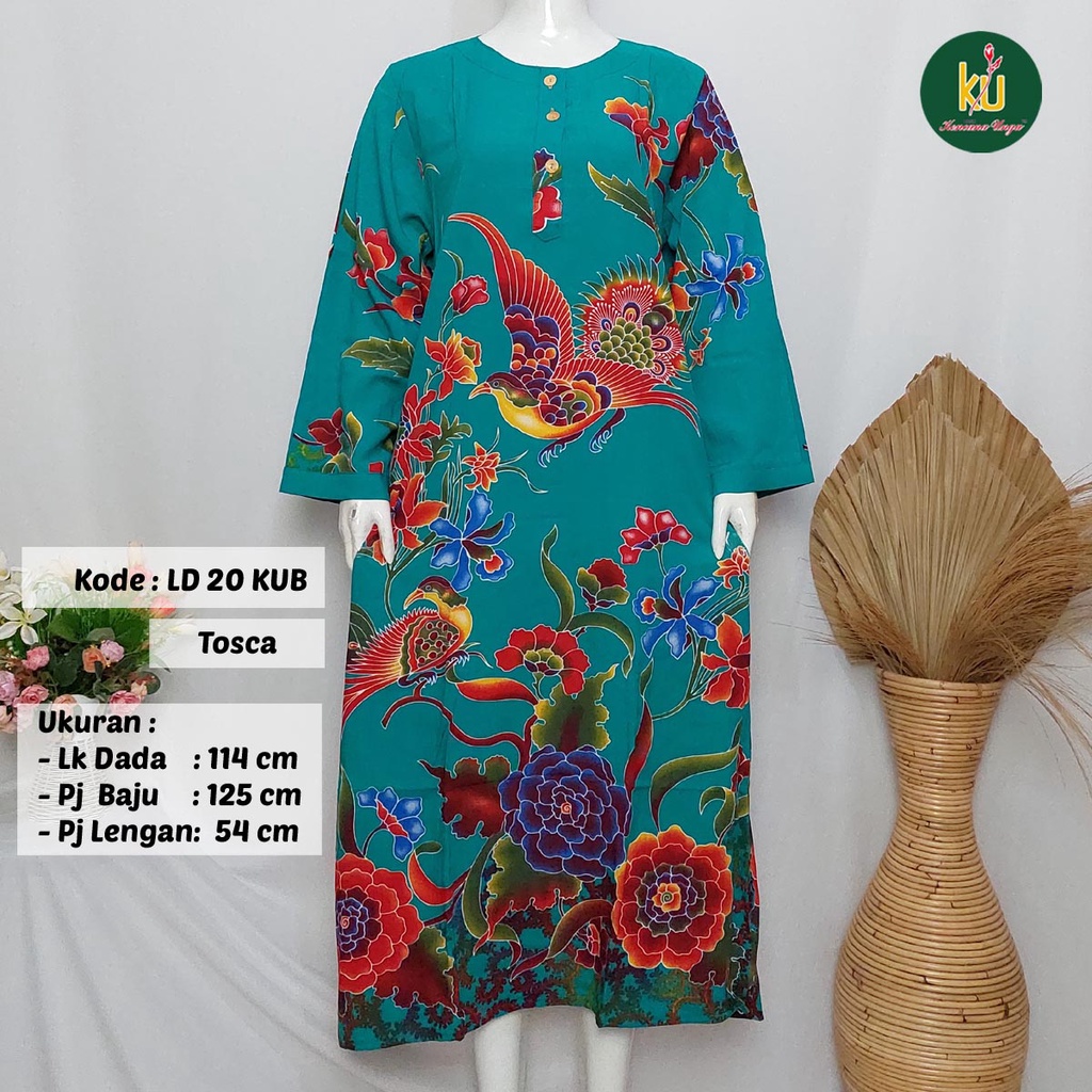 COD LD 20 KUB | DASTER PANJANG KENCANA UNGU ASLI LABEL BIRU | LongDress Wanita Lengan Panjang Busui ini-Tosca J