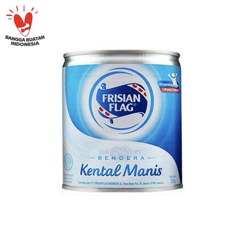 

frisian flag bendera kental manis kaleng 370 gr vanila