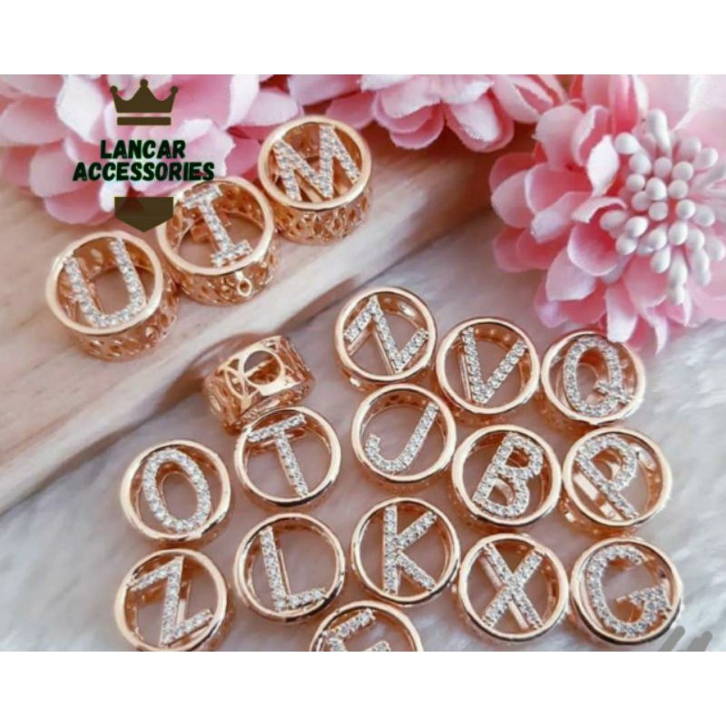 COD✅ Bahan Gelang Emas Inisial Xuping Charm Liontin Huruf