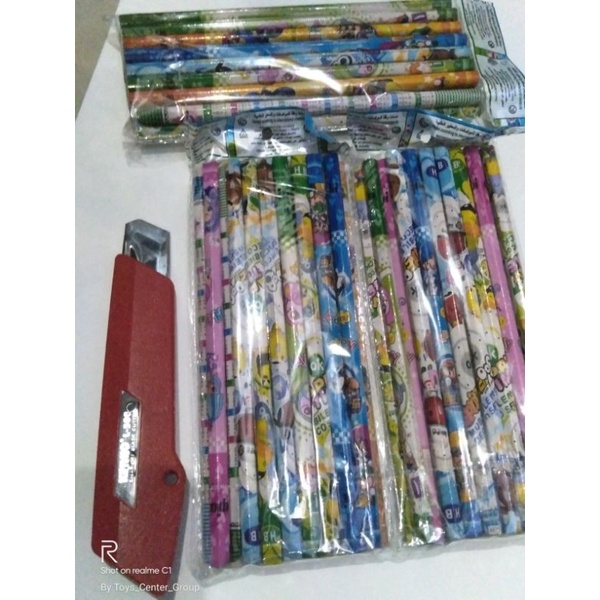 

25pcs pensil kayu motif