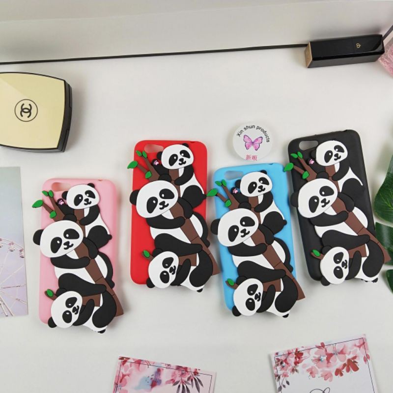 VIVO Y11/Y12/Y15/Y17/VIVO Y91/Y95/Y93 FINGER/VIVO Y91C/Y1S CASE 3D SILIKON PANDA MINI