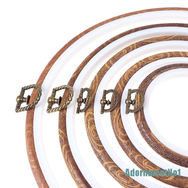 (AdornmentNo1) Set Frame Hoops Bulat Bahan Kayu Untuk Bordir / Jahit