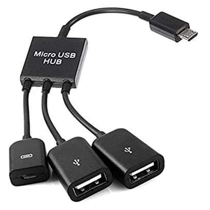 KABEL OTG USB HUB 3IN1 WITH MICRO USB - 1KOTUH3IN1