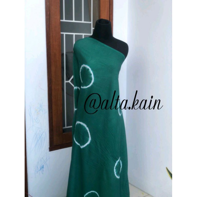 Kain Rayon Shibori Motif Bulat (Harga Per Meter)