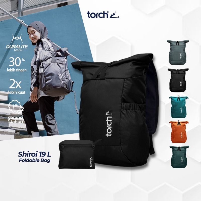 Tas Ransel Lipat Torch Shiroi 19 + 2 Liter Original Murah