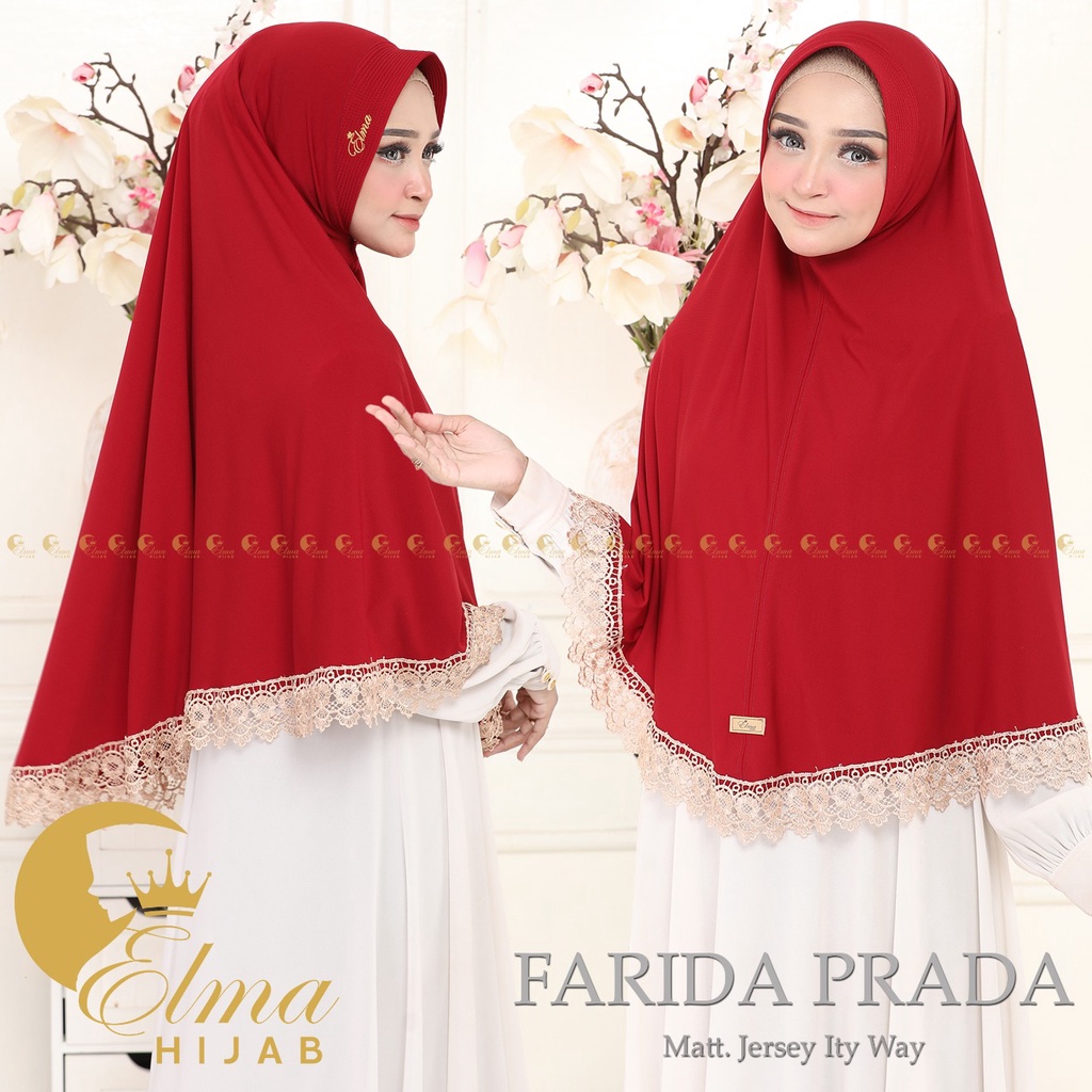 Jilbab Jumbo Farida Renda Prada By Elma Hijab