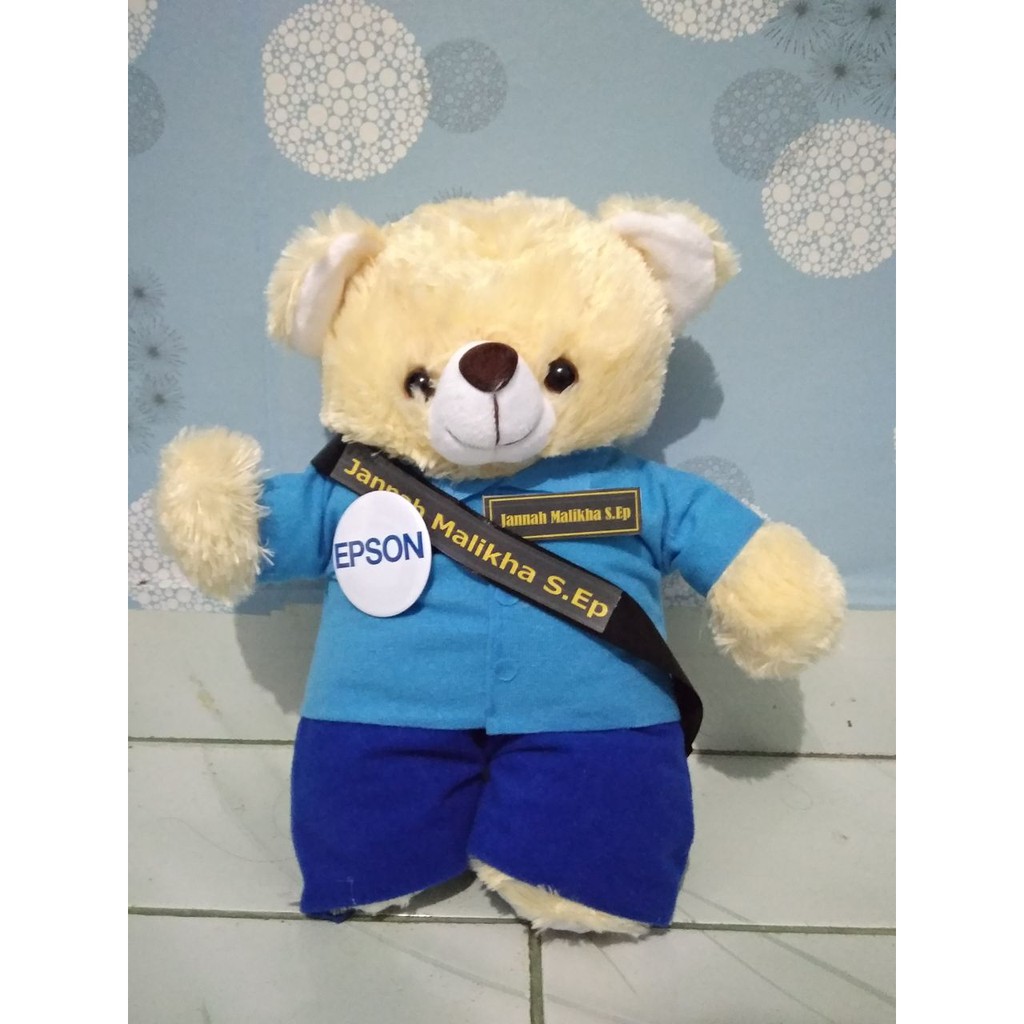 Boneka kado hadiah souvenir Karyawan PT Staff Epson Indonesia Pabrik Perusahaan Pelatihan Kontrak