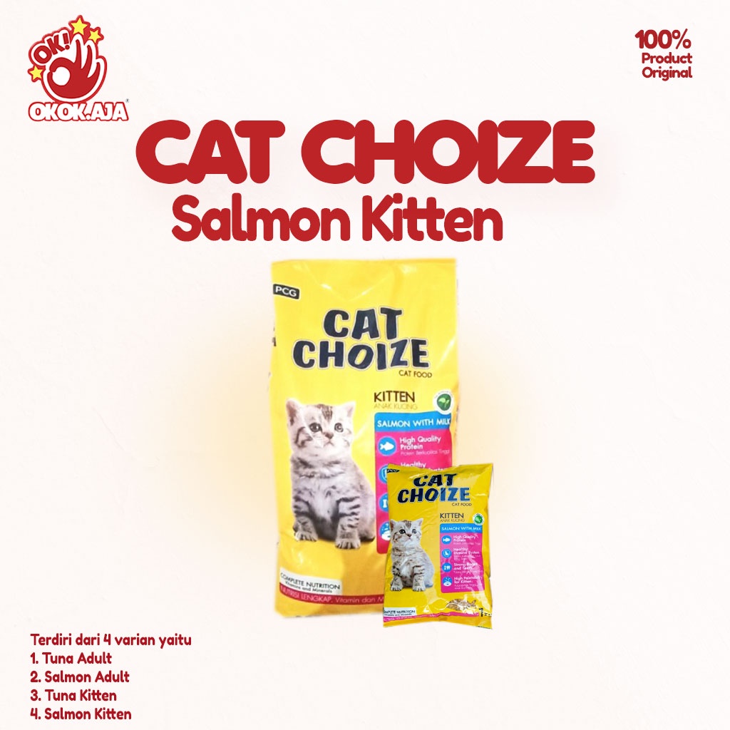 Makanan Kucing kering premium murah CAT CHOIZE 7 bungkus untuk Adult atau Kitten khusus GRAB GOSEND