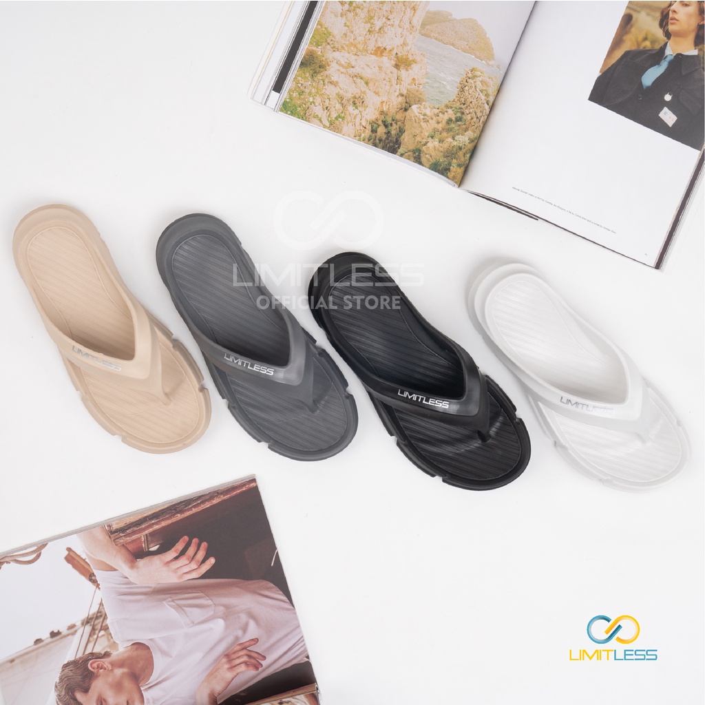 Zerolimit - Sandal Jepit Pria Kekinian Sandal Laki Laki Fashionable Viral Sandal Cowok Casual Murah