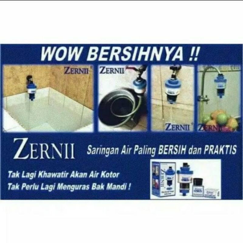 Water Filter Zernii / Saringan Air Zernii LENGKAP (LENGKAP SIAP PAKAI)