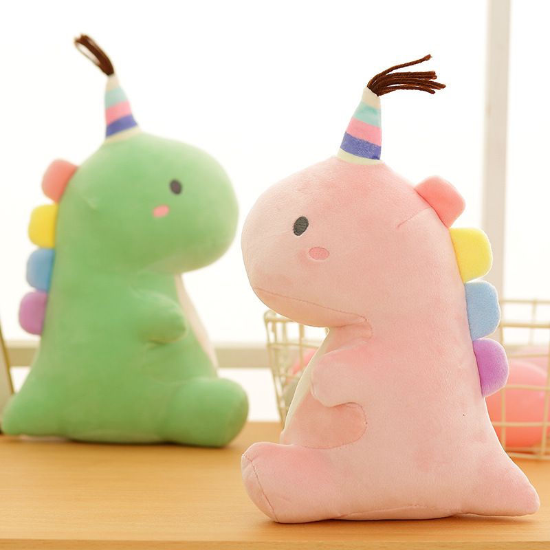 【Ready Stock】Cute Dinosaur Plush Toy Soft Pillow Stuffed Animal Dolls  With Pillows For Kids Gifts