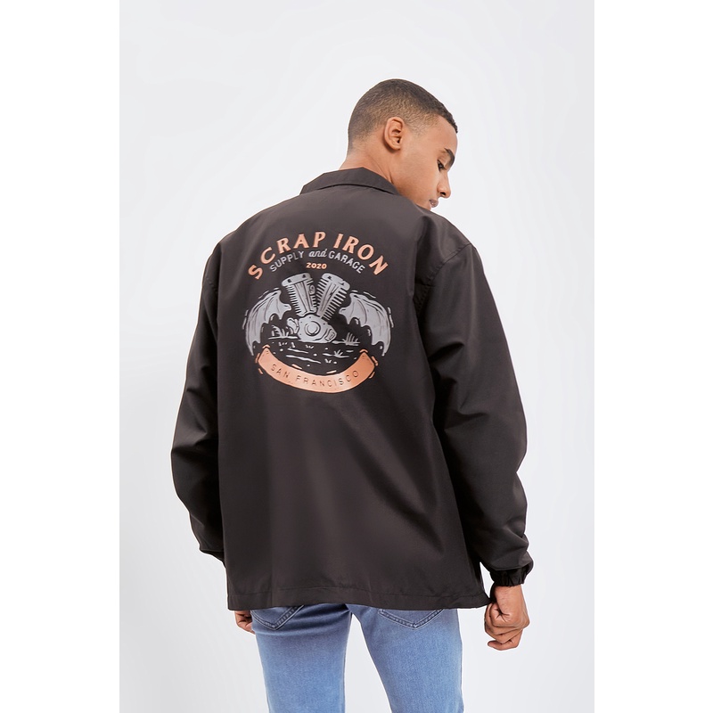 Berrybenka Street - Outer Jaket Coach Pria Scrap Iron