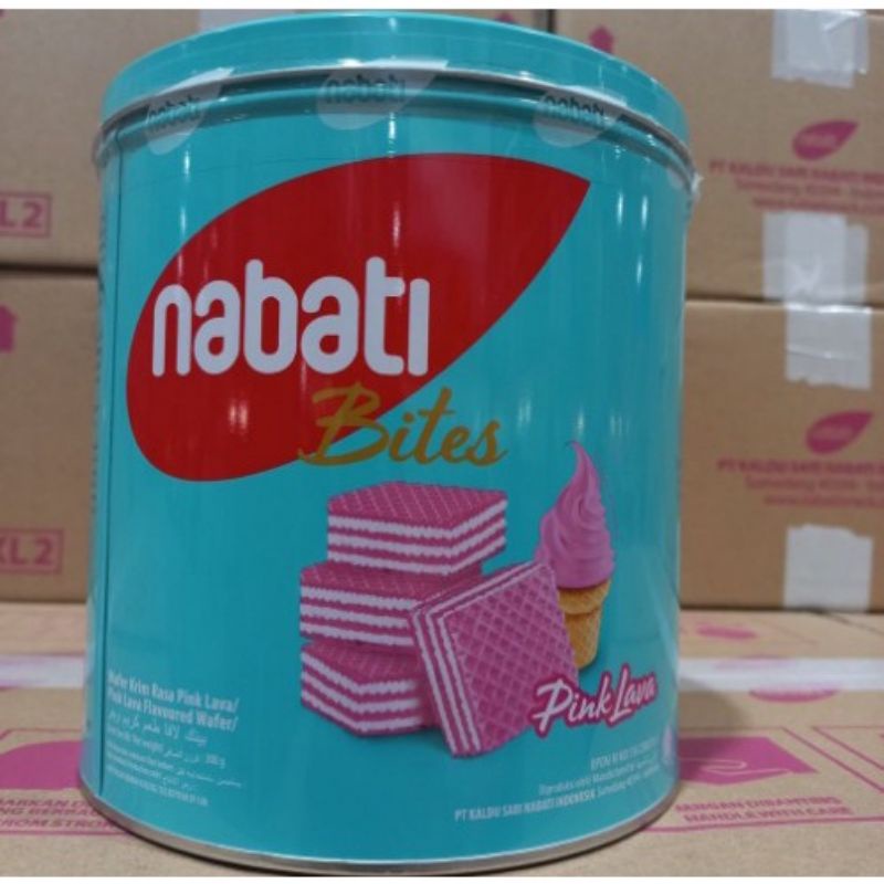 

kue lebaran Nabati Wafer Pink Lava