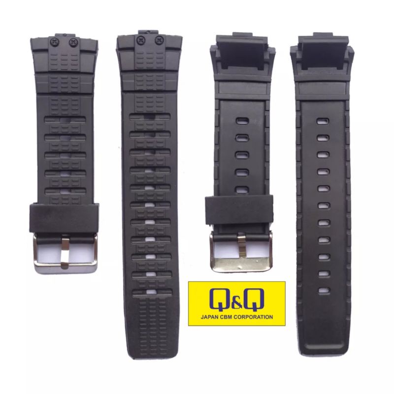 strap jam tangan qq gisok digitek digital dll tali jam tangan sport - 6601