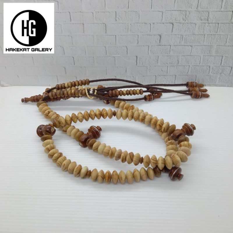 tasbih tijani kayu Cendana keraton kombinasi kelor emas E250