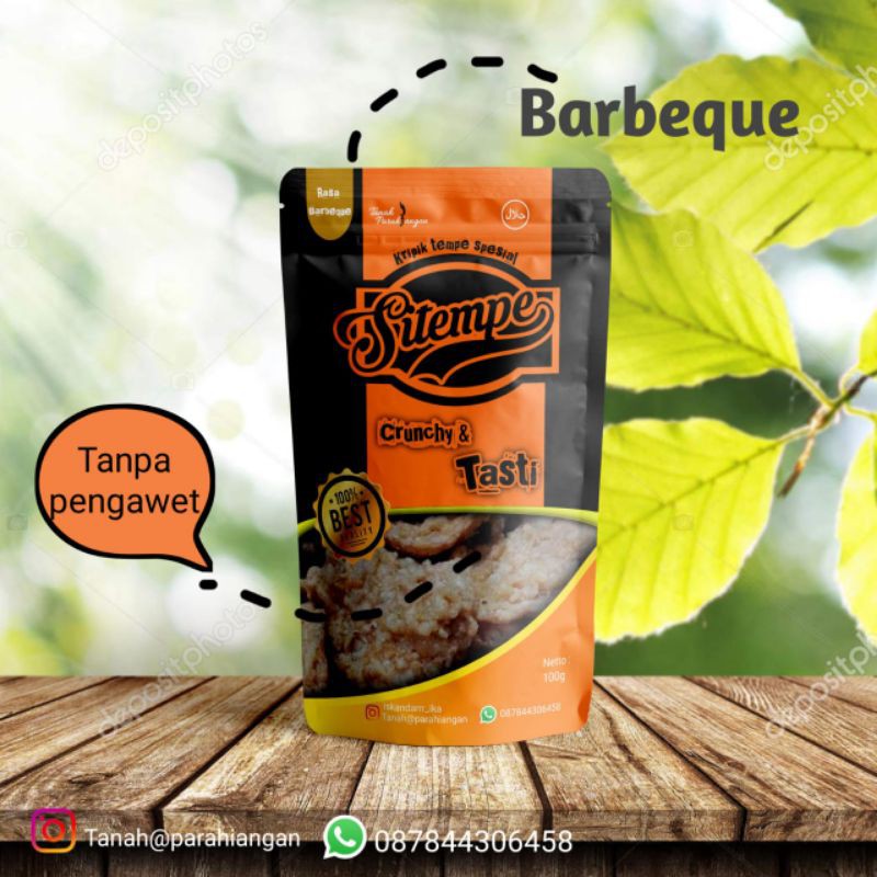 

SITEMPE keripik tempe khas bogor / snack / cemilan / rasa BARBEQUE