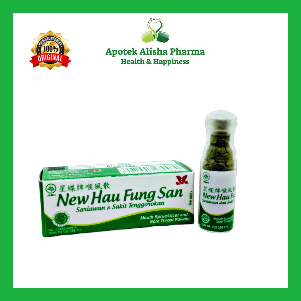 New Hau Fung San Powder-HauFungSan Powder Obat Sariawan/Sakit Tenggorokan