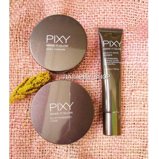 Paket Termurah PIXY Make It Glow ( Cushion + Primer + Bedak )