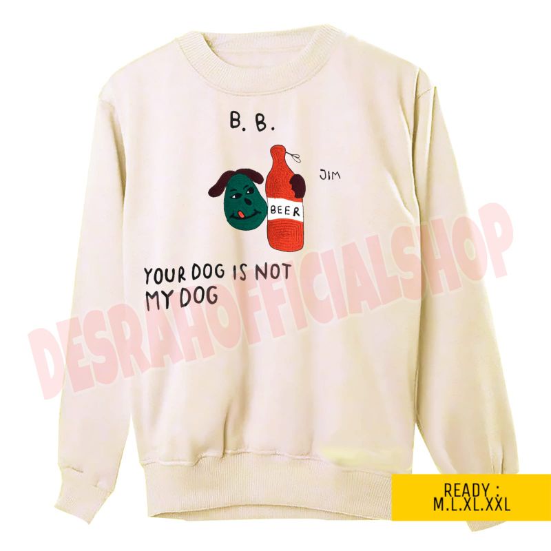 Hoodie Bts KPop Taehyung Your Dog Is Not My Dog Sweater Crewneck Kim Taehyung Bts Jumbo Hoodie Bts Oversize Korean Style Sweater BTS Bt21 Jungkook Jimin Taehyung Switer Crewneck BTS Kpop Anak Bt21 Dewasa Oversize Sweater Taehyung Dog Terbar Hodie BTS Kpop