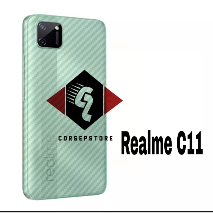 PROMO GARSKIN SKIN VARBON ANTI GORES BELAKANG HP REALME C11