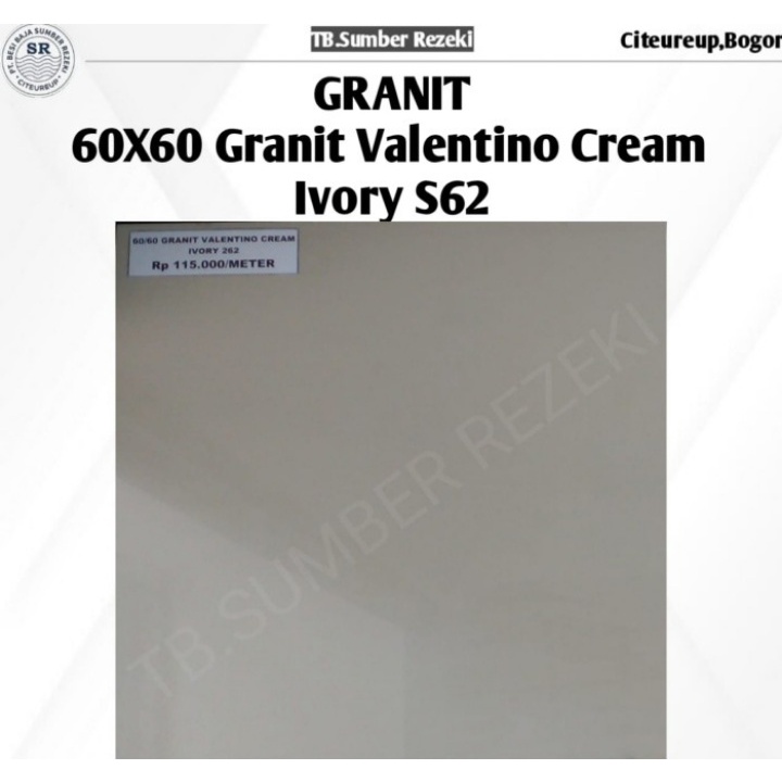 GRANIT 60x60 GRANIT VALENTINO CREAM IVORY S62