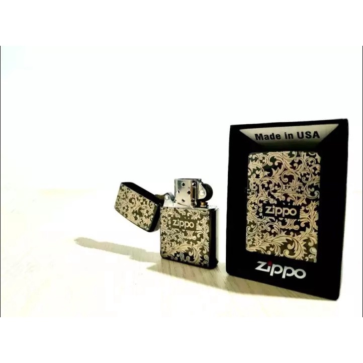 Korek Api ZP Black Ice Motif Batik