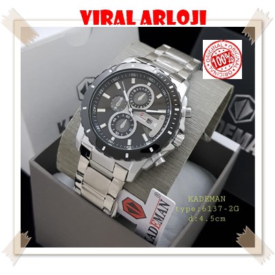 Jam Tangan Pria KADEMAN 6137-2G original