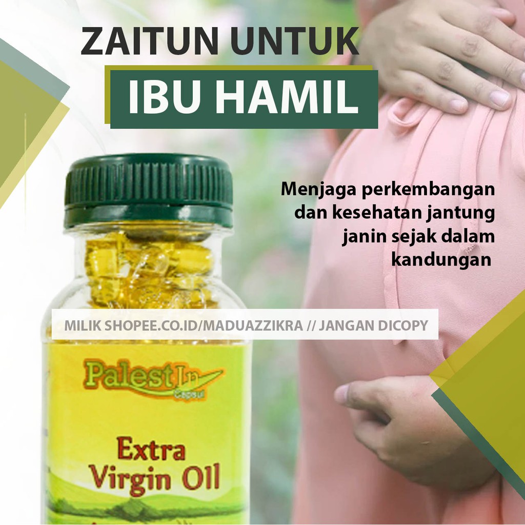 Alami Melancarkan Persalinan Minyak Zaitun Asli Murni Extra Virgin Palestin Kapsul Ibu Hamil Diminum Indonesia