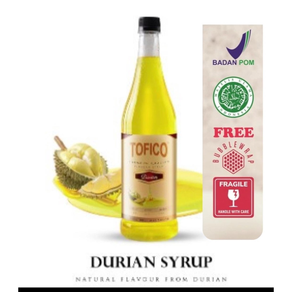 

Tofico Syrup durian Natural Flavour 1 Liter Tofico sirup duren