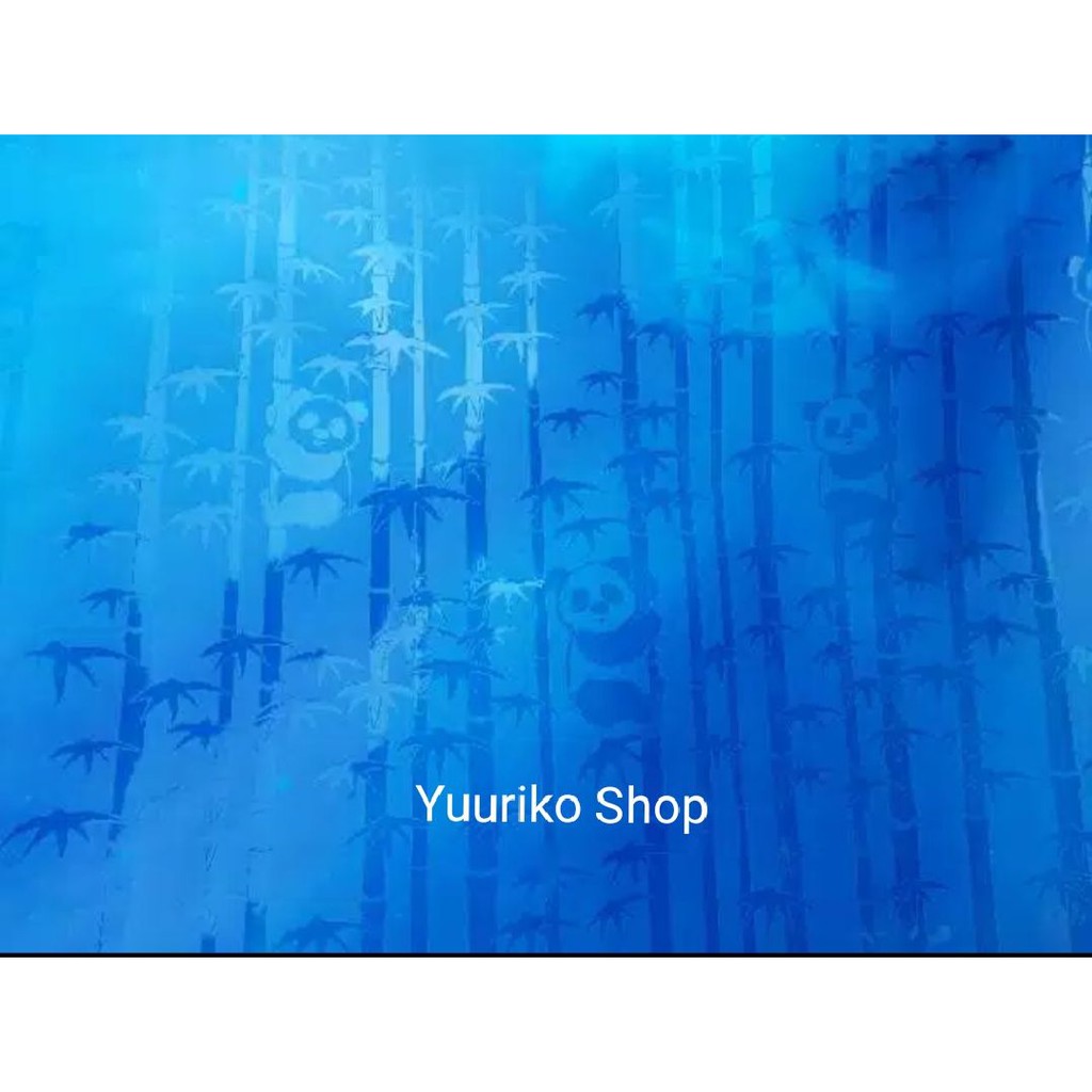 Fiber Pagar Fiber Penutup Pagar Fiber Pelapis Pagar Motif Panda Kecil Dan Bambu