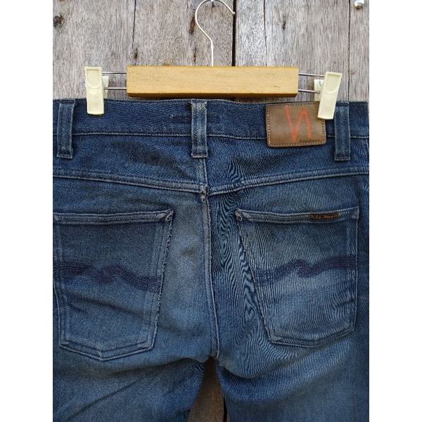 nudie jeans grim tim skinny blue indigo size fit 29 second original
